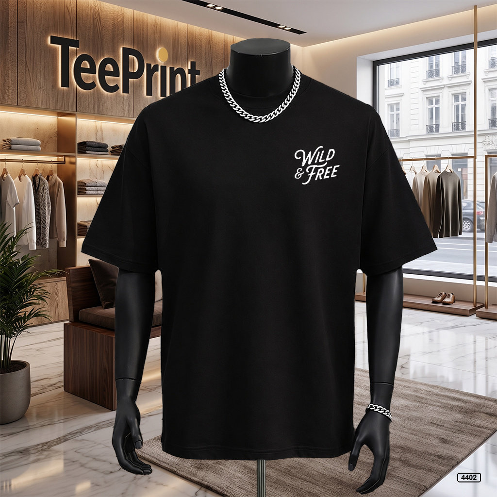 Áo thun nam wild free form rộng TeePrint 4402