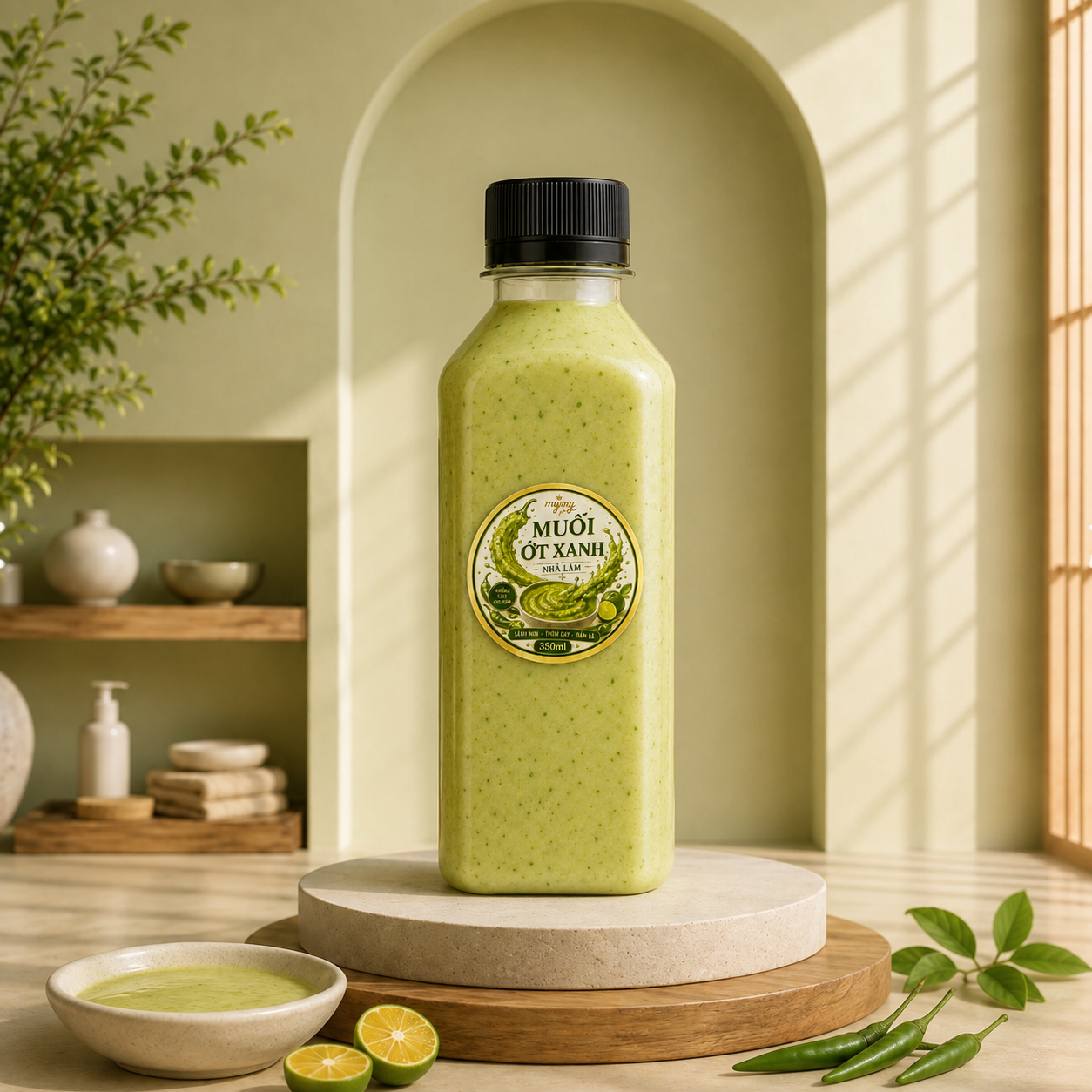Muối Ớt Xanh Nhà Làm 350ml