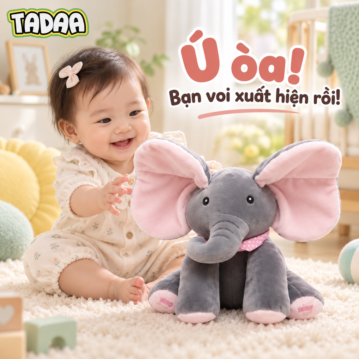 Đồ chơi Voi Ú Òa – Bạn Voi Vui Nhộn – Màu xanh/hồng_thumbnail_3