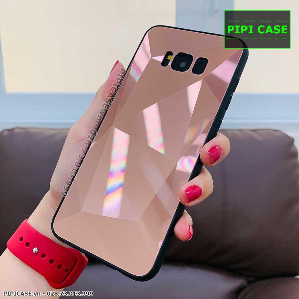 Ốp Lưng Samsung S8 - Kim Cương 6D - Nâu_thumbnail_3