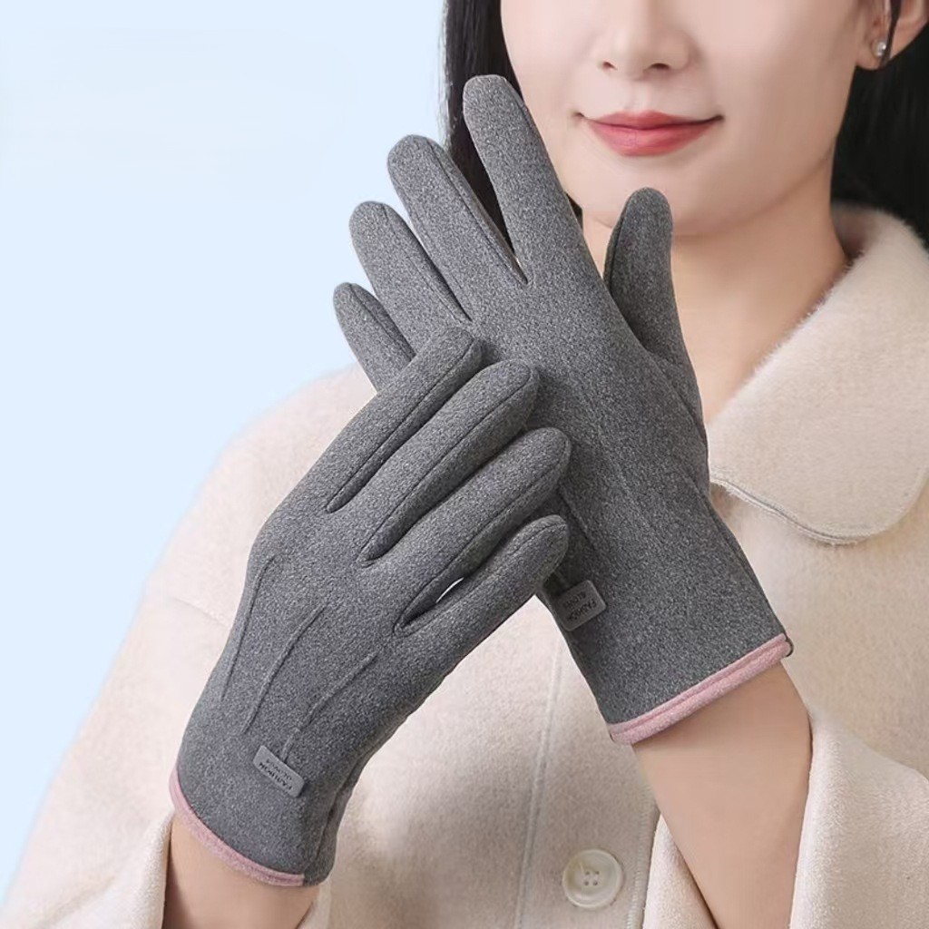 Bao Tay Nữ Cao Cấp Dày Dặn Chống Nắng UV, Găng Tay Thu Đông_thumbnail_2