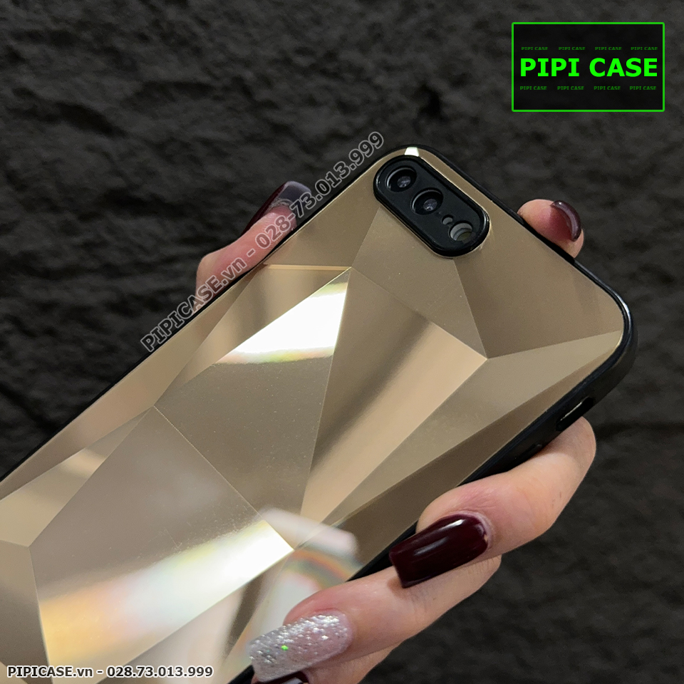 Ốp Lưng iPhone 7 Plus / 8 Plus - Kim Cương 6D - Vàng_thumbnail_4