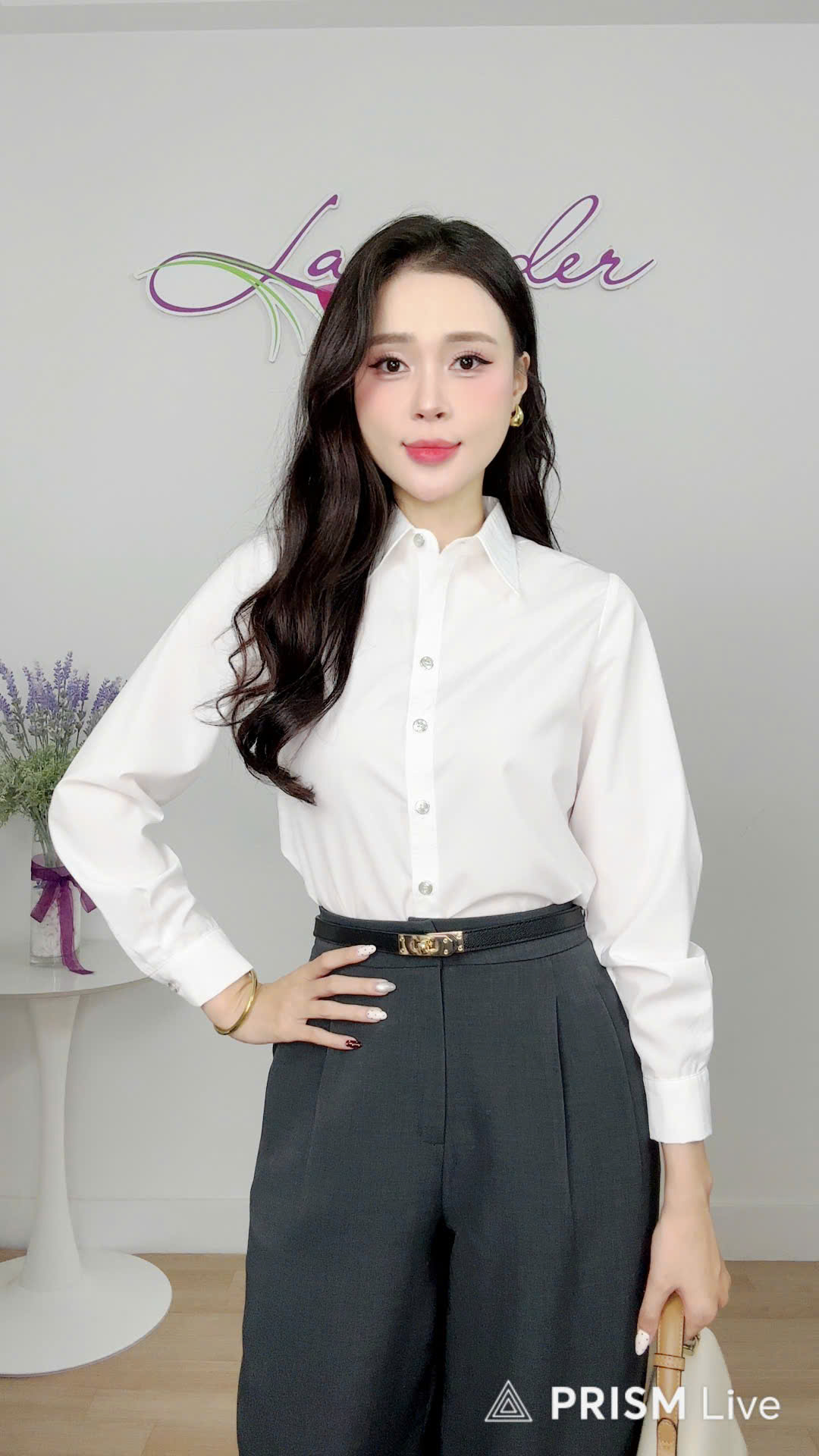 Sơ mi cổ đức dài tay sợi tre A4138