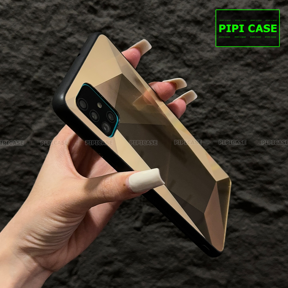 Ốp Lưng Samsung A71 - Kim Cương 6D - Vàng_thumbnail_1