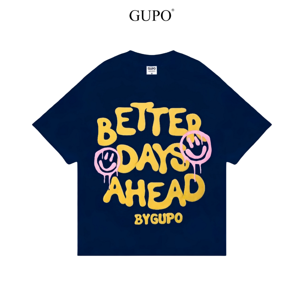 Áo Thun Oversize 280GSM In Phồng GUPO Local Brand Unisex Form Rộng Thời Trang TS036_thumbnail_2