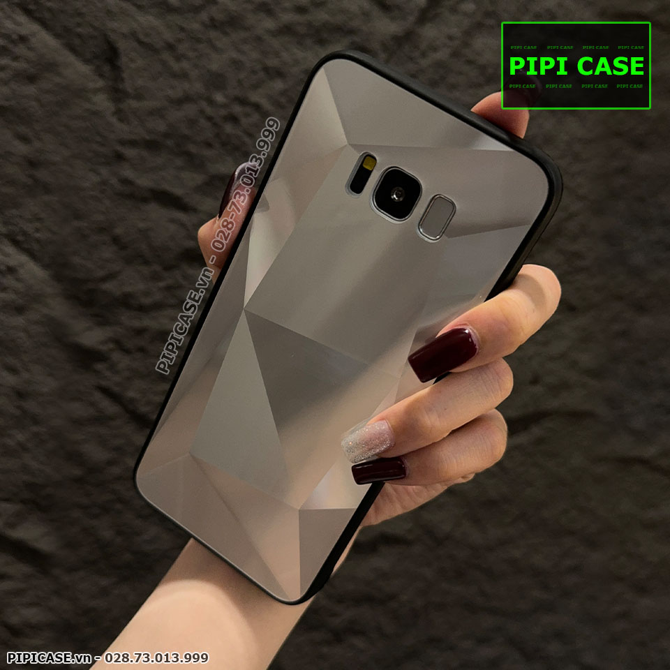 Ốp Lưng Samsung S8 Plus 5G - Kim Cương 6D - Bạc_thumbnail_2