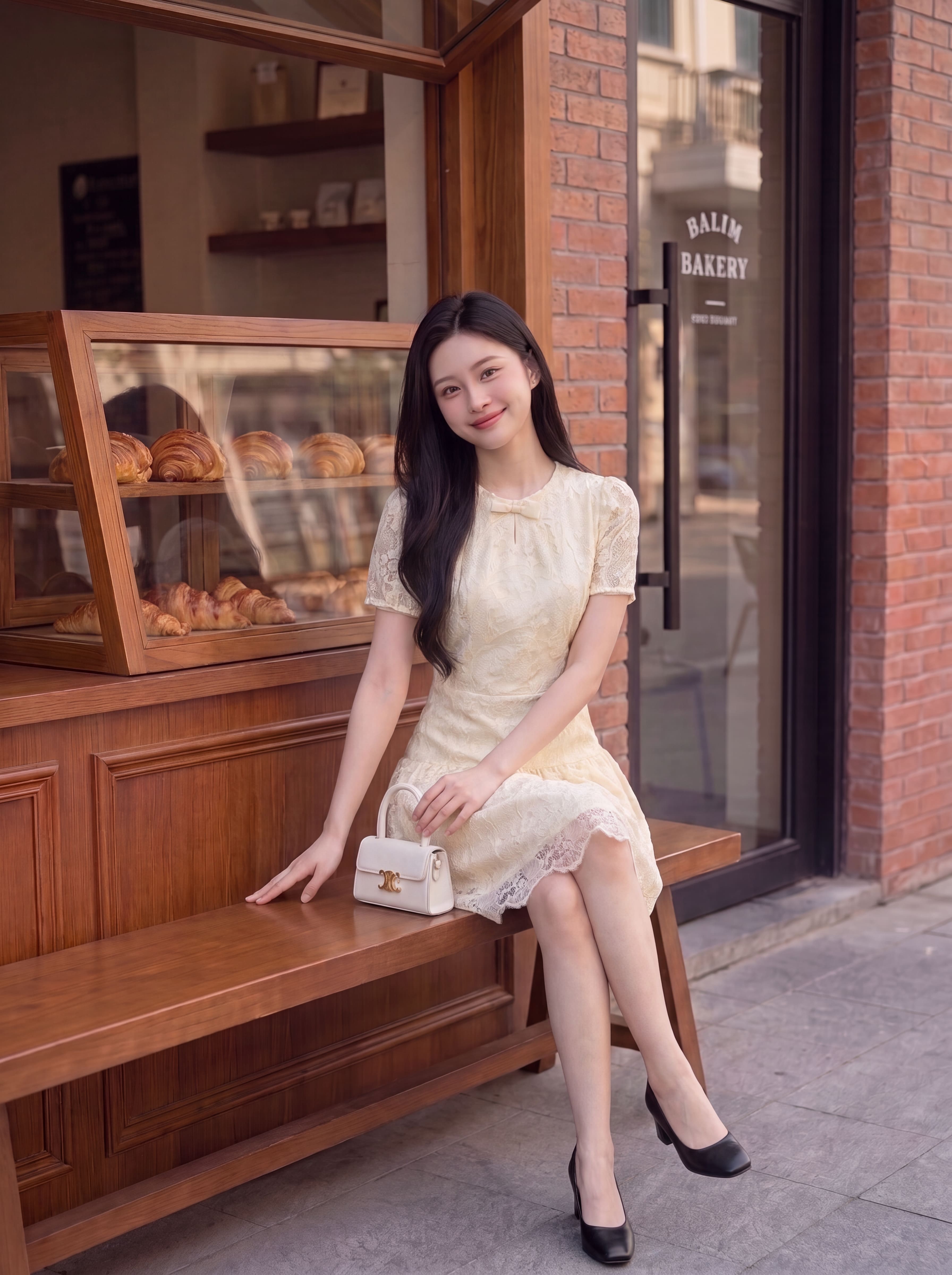 Váy ren thêu hoa cổ nơ 605001_thumbnail_5