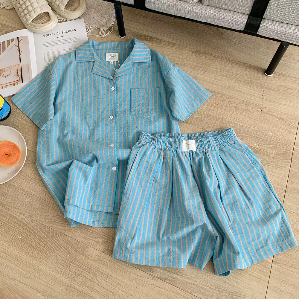Set thô cotton kẻ sọc PIQUE_thumbnail_3
