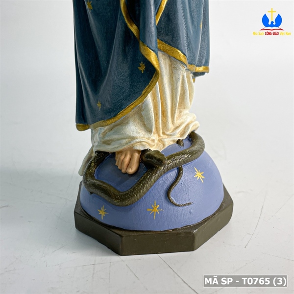 Tượng Đức Mẹ vô nhiễm 25cm vẽ tay_thumbnail_2
