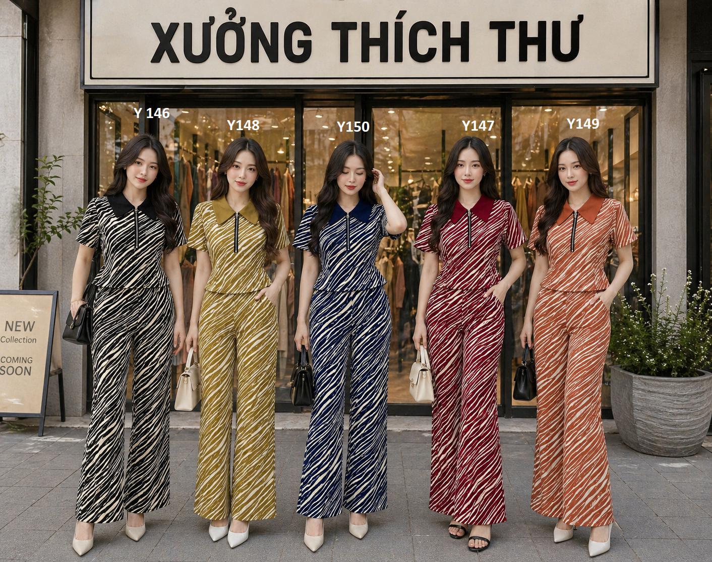 Đồ bộ thun thiết kế Thích Thư Y146