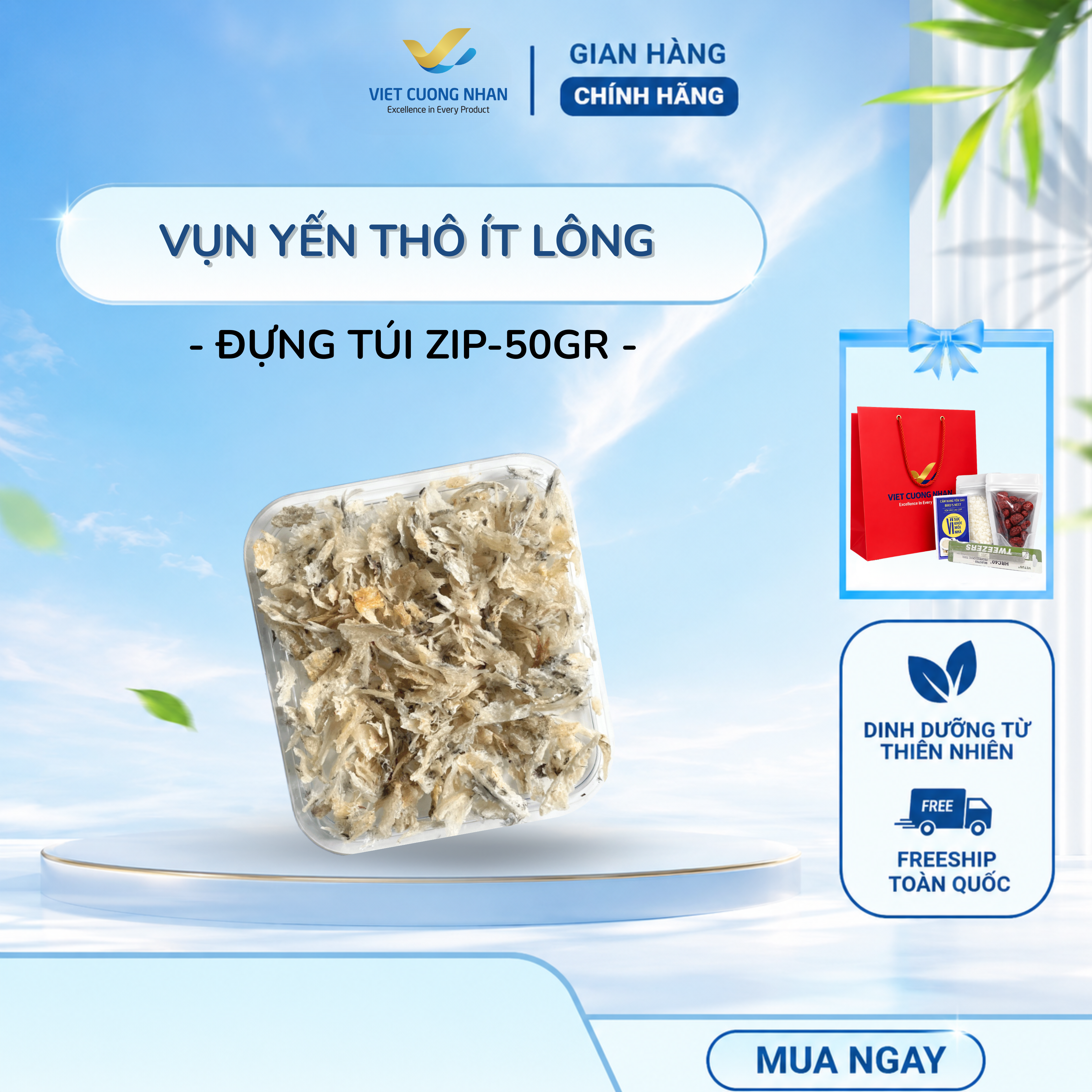 [T35] YẾN VỤN THÔ- TÚI 50GR