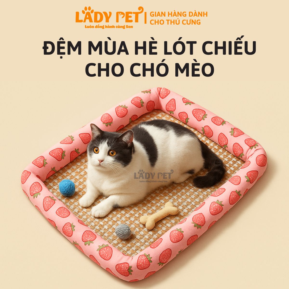 Đệm lót chiếu điều hòa cho cún mèo