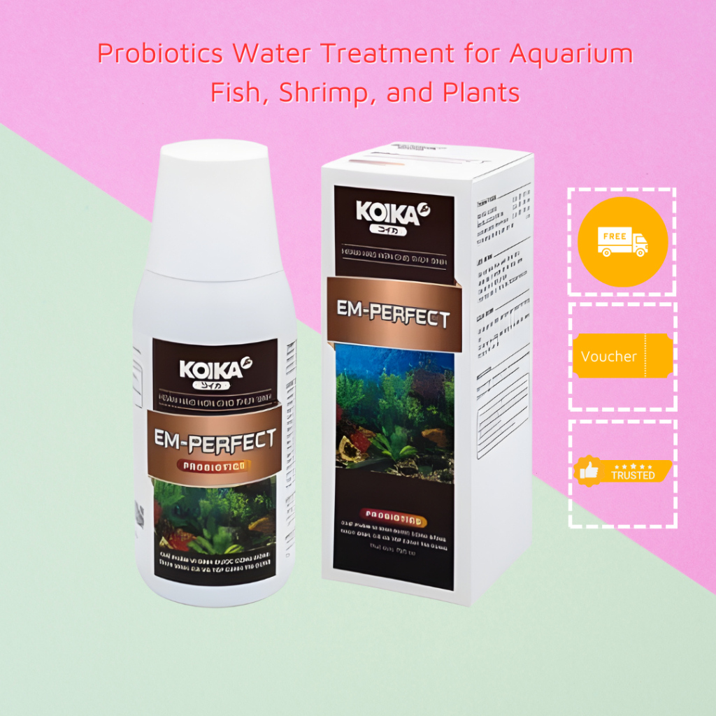 KOIKA Probiotics water treatment for aquarium fish, shrimp, and plants EM-PERFECT 30ml
