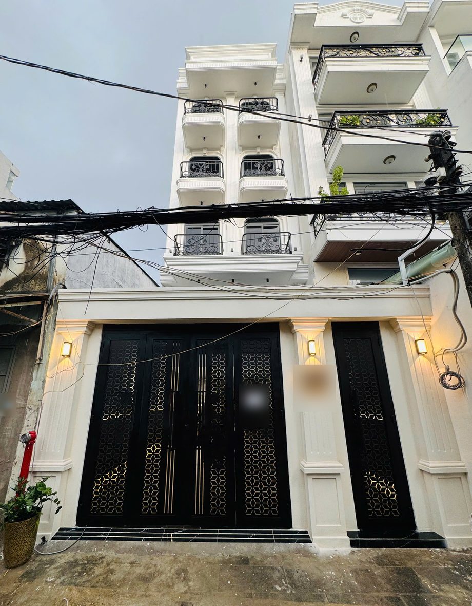 Mặt tiền tòa 6 tầng, đường Huỳnh Văn Nghệ, Tân Bình