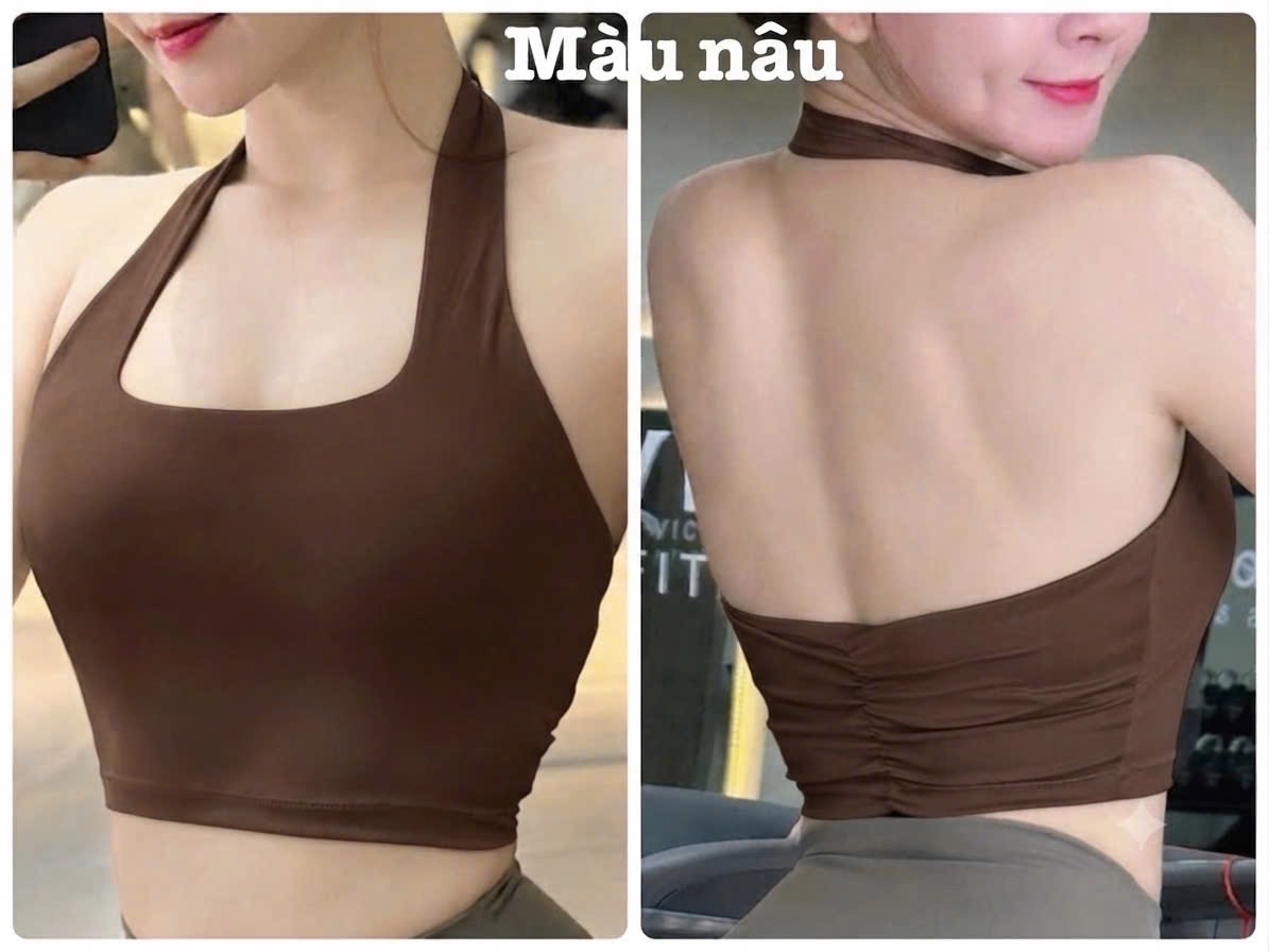 Áo Bra Yếm Nhún Lưng Nâng Ngực Không Gọng Chất Thun Lạnh Co Giãn Sẵn Mút_thumbnail_28