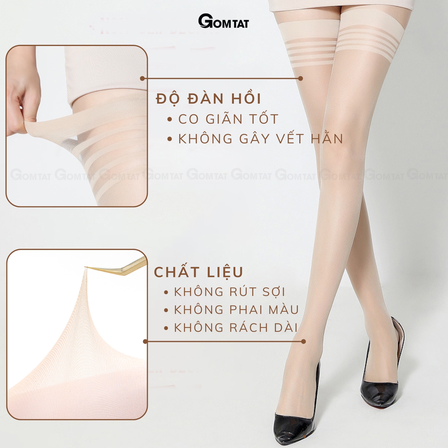 Set 10 đôi tất vớ dài qua gối nữ GOMTAT che khuyết điểm siêu dai, chất liệu sợi poly mềm mịn co giãn - GUO-A104_thumbnail_3