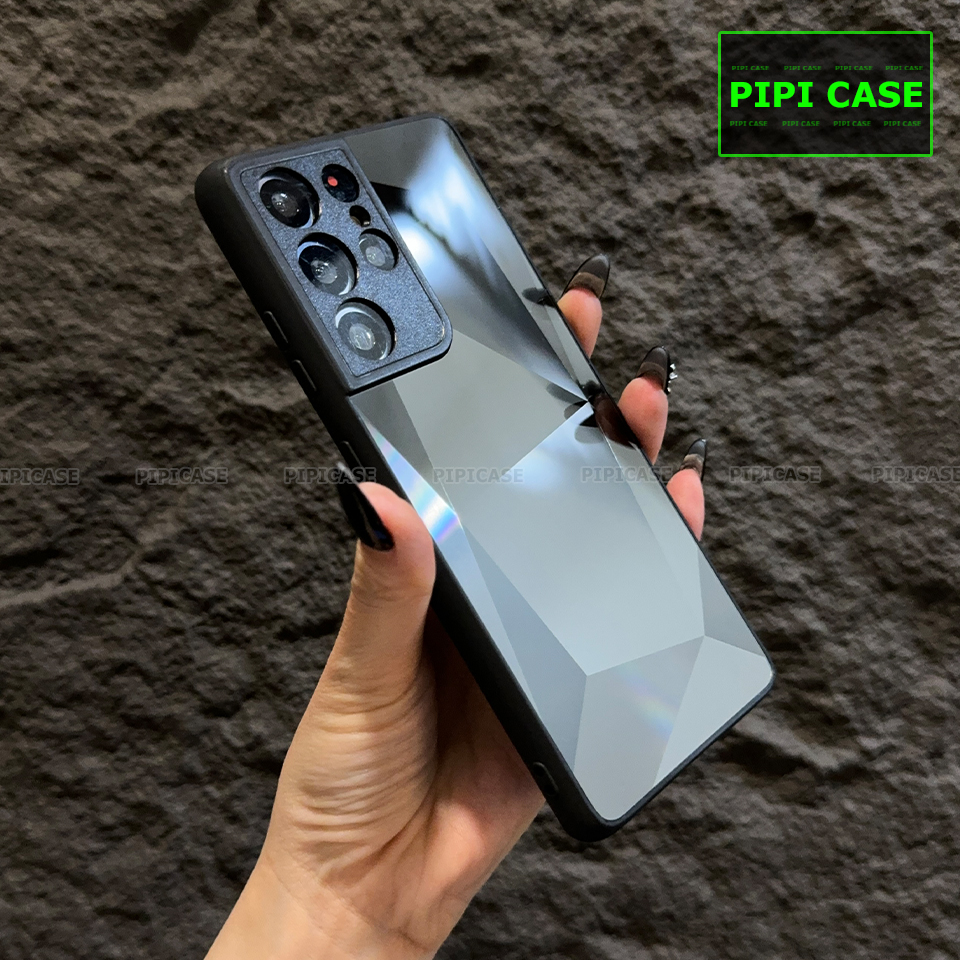 Ốp Lưng Samsung S21 Ultra 5G - Kim Cương 6D - Đen_thumbnail_3