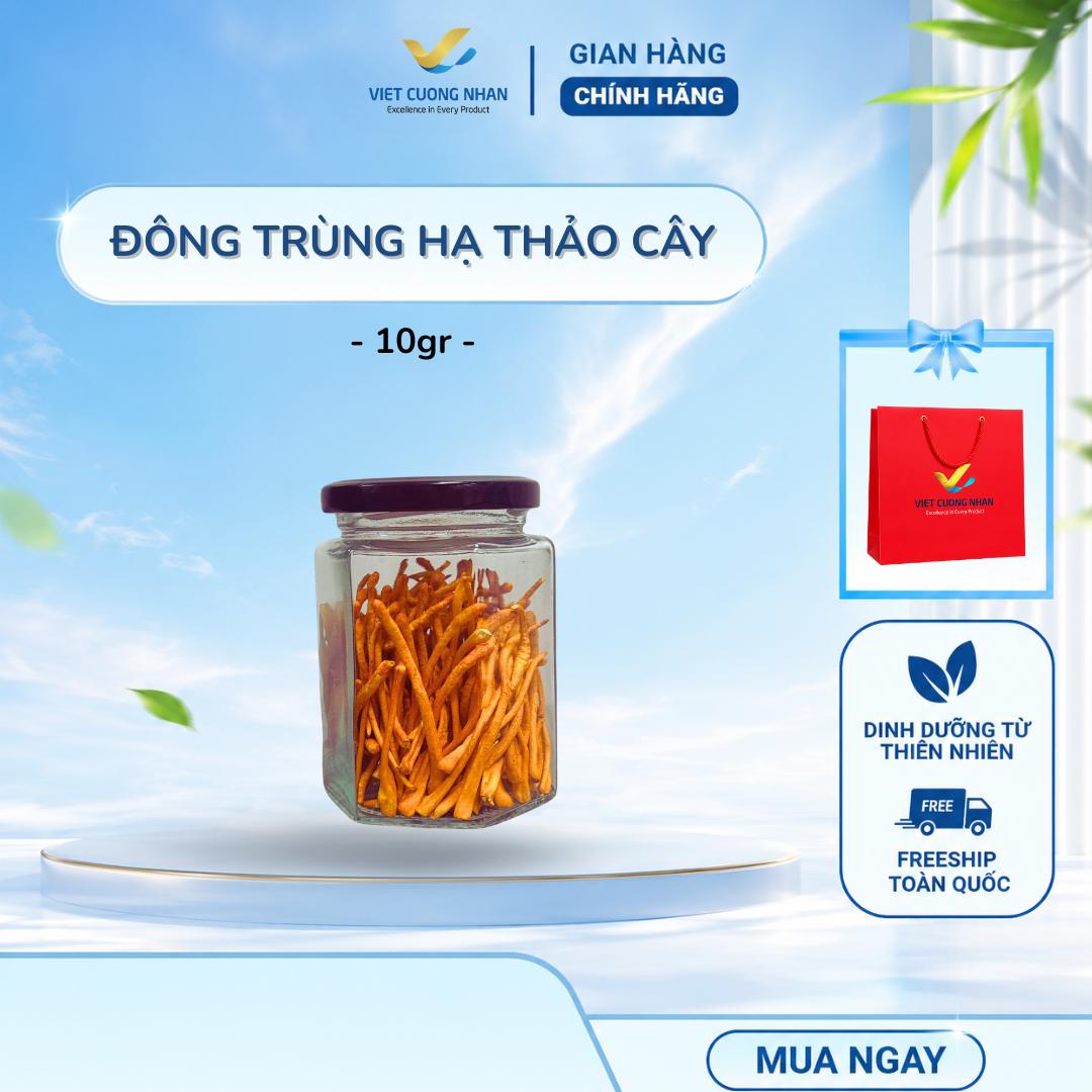 [D5] NẤM ĐÔNG TRÙNG HẠ THẢO CÂY HŨ 10GR- ( lớn nhỏ, có gãy nhẹ, ko nát)