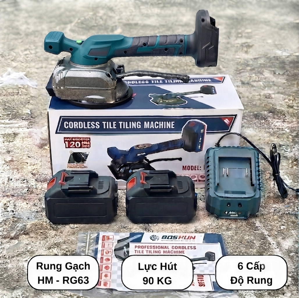 Máy rung hít gạch