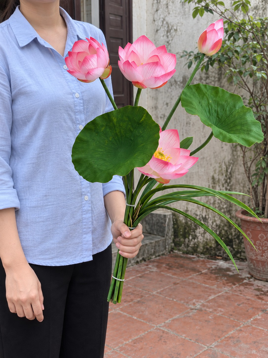 Set Hoa Lụa Sen Đài Ngọc Liên_thumbnail_2