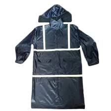 Polyester Raincoat Gown with Reflective_thumbnail_1