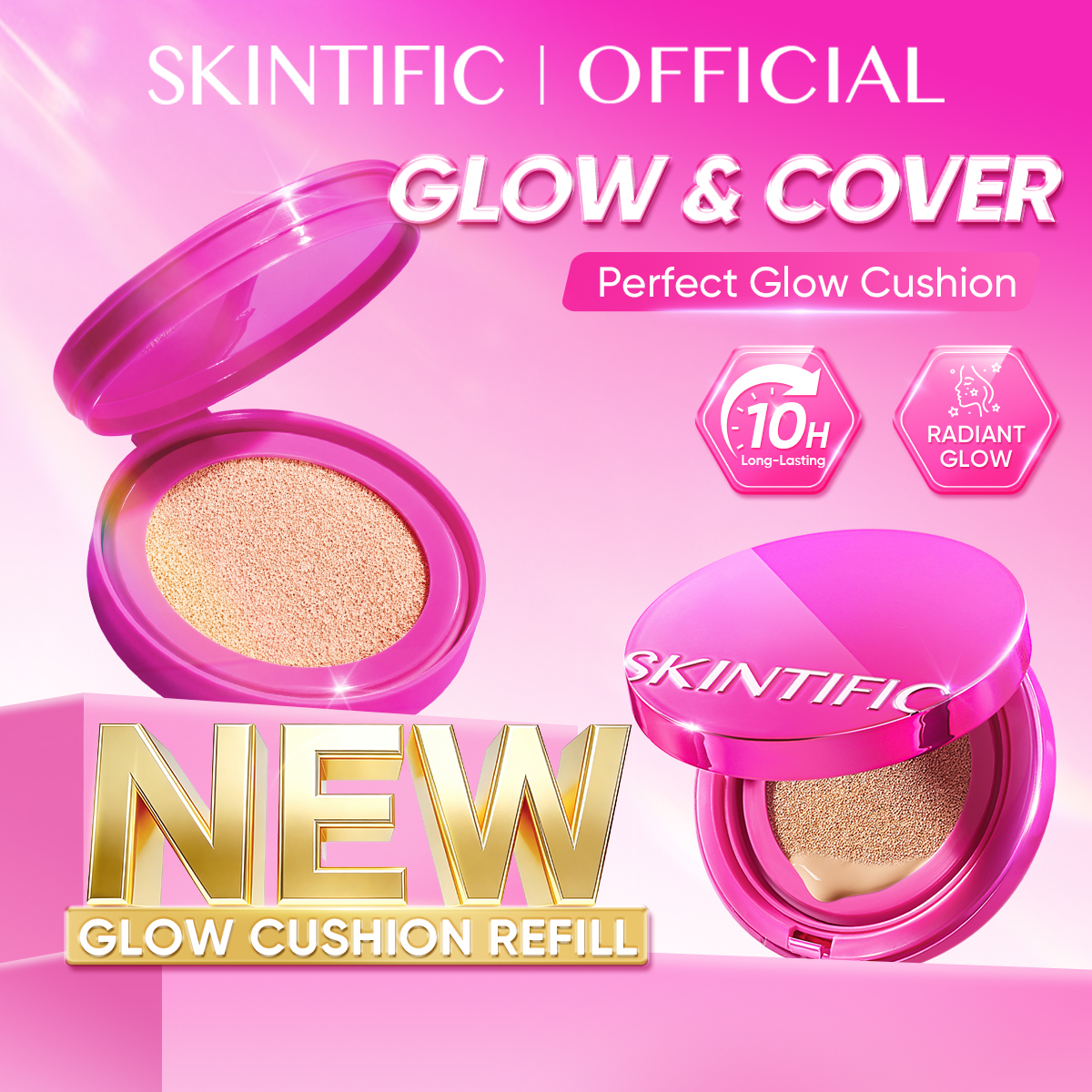 Skintific Cover Glow Perfect Cushion