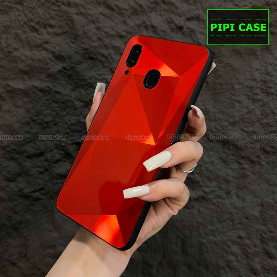 Ốp Lưng Samsung A20 / A30 - Kim Cương 6D - Đỏ_thumbnail_3