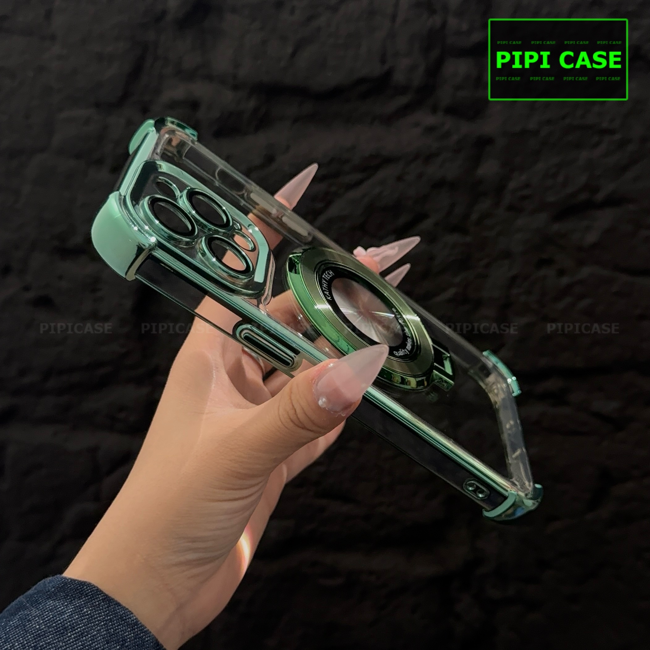 Ốp Lưng iPhone 15 Pro - Ven - Xanh lá_thumbnail_4