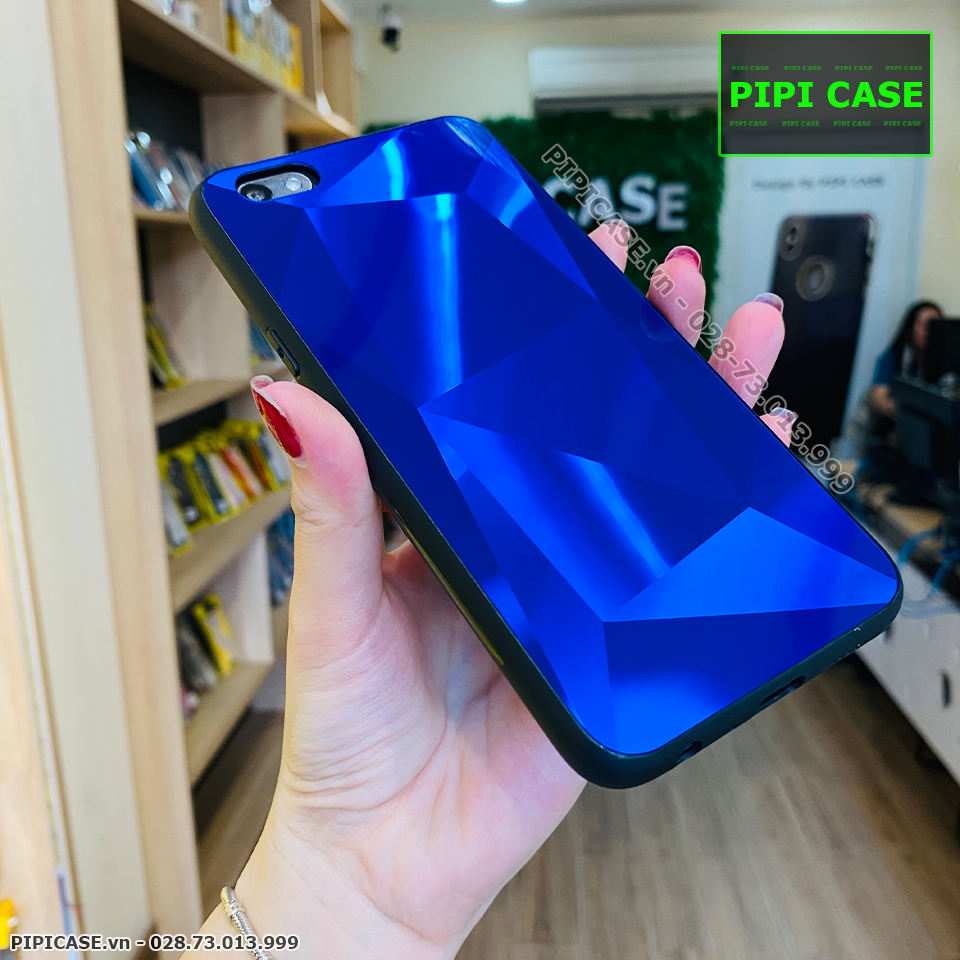 Ốp Lưng Oppo F3 - Kim Cương 6D - Xanh_thumbnail_2