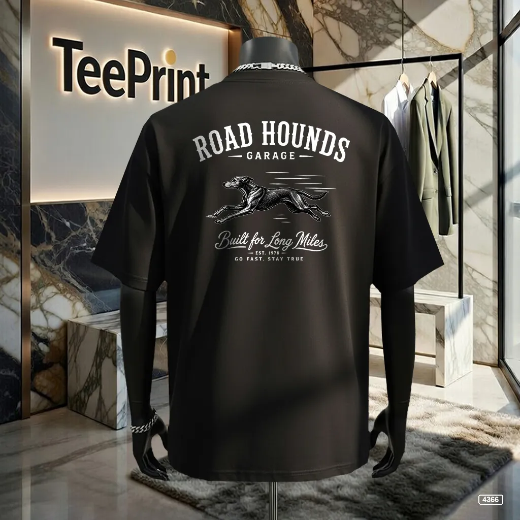 Áo thun nam form rộng Road Hounds Garage TeePrint 4366_thumbnail_3