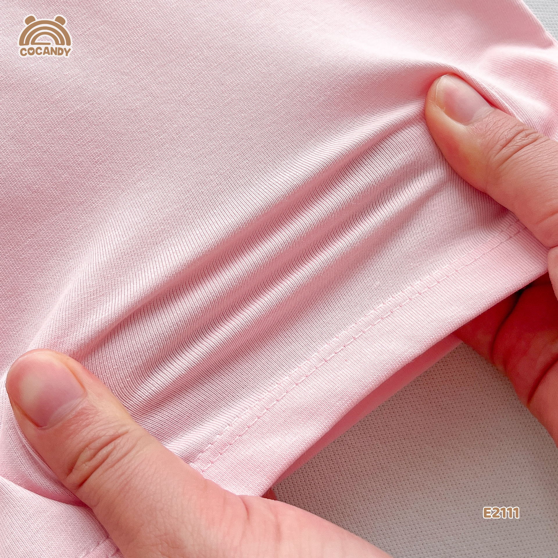Áo cộc polo HỒNG tay nhún ren_thumbnail_5