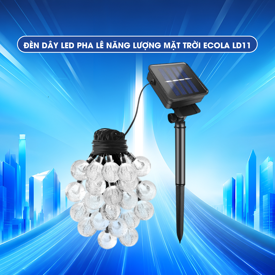 Đèn dây LED pha lê năng lượng mặt trời ECOLA LD11