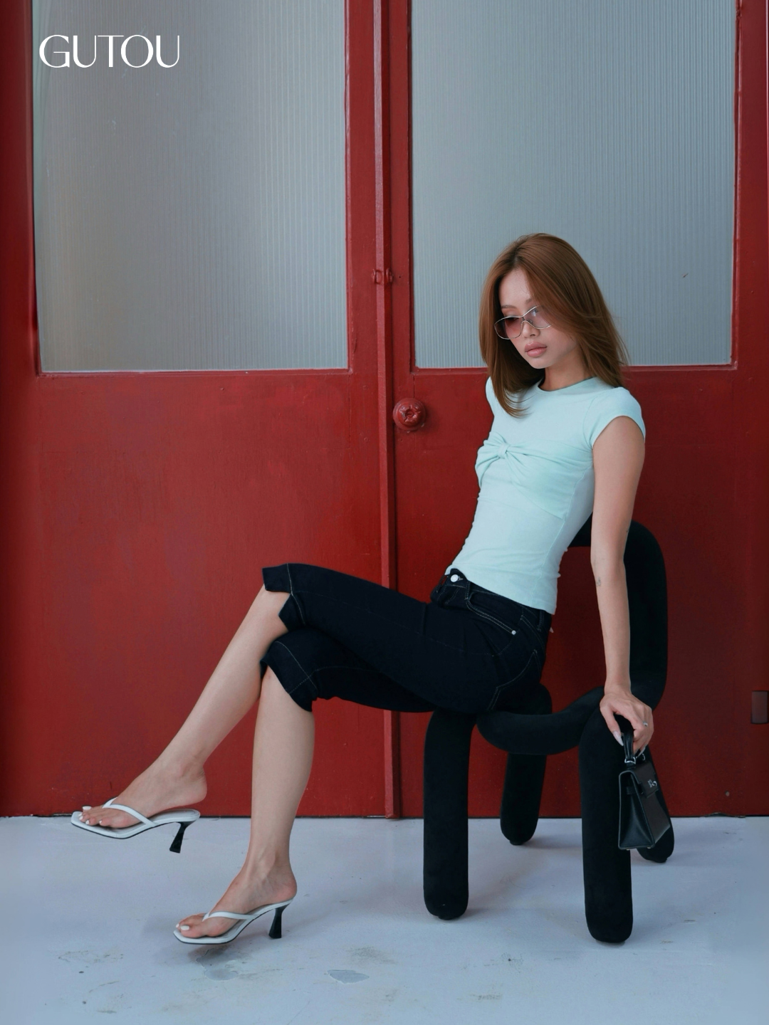 [ GUTOU ] Quần Jean Ngố Trơn Lai Xẻ Hem Denim_thumbnail_13