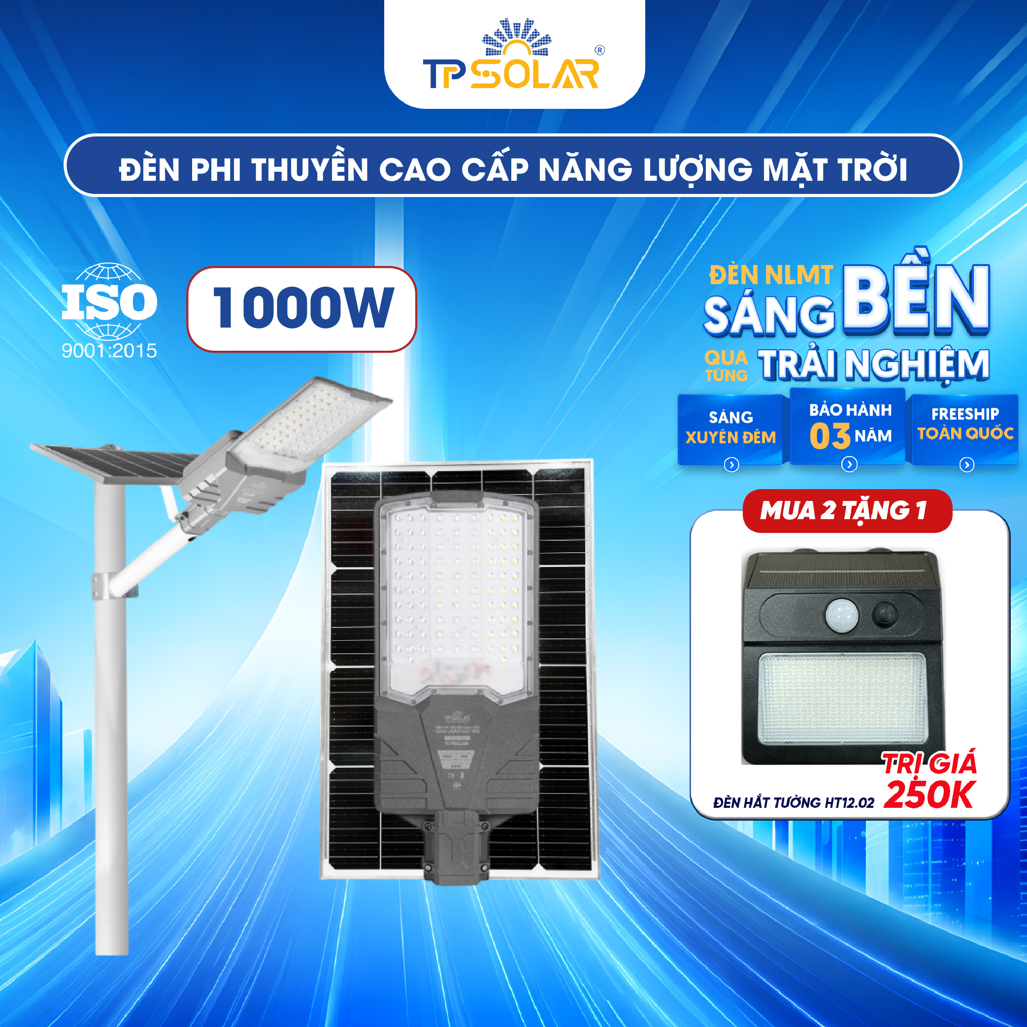 Đèn phi thuyền cao cấp năng lượng mặt trời TP SOLAR PT11