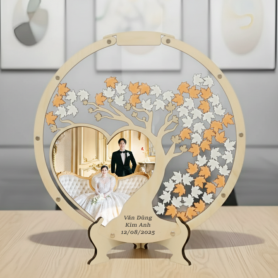 Tranh Thả Gỗ Đám Cưới, Sự Kiện, Công Ty, Sinh Nhật (Đủ phụ kiện) - Size tính theo chiều ngang_thumbnail_17