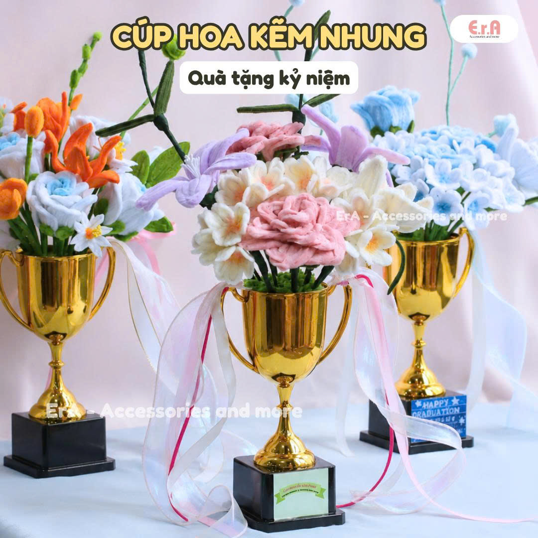  Cúp Hoa Kẽm Nhung