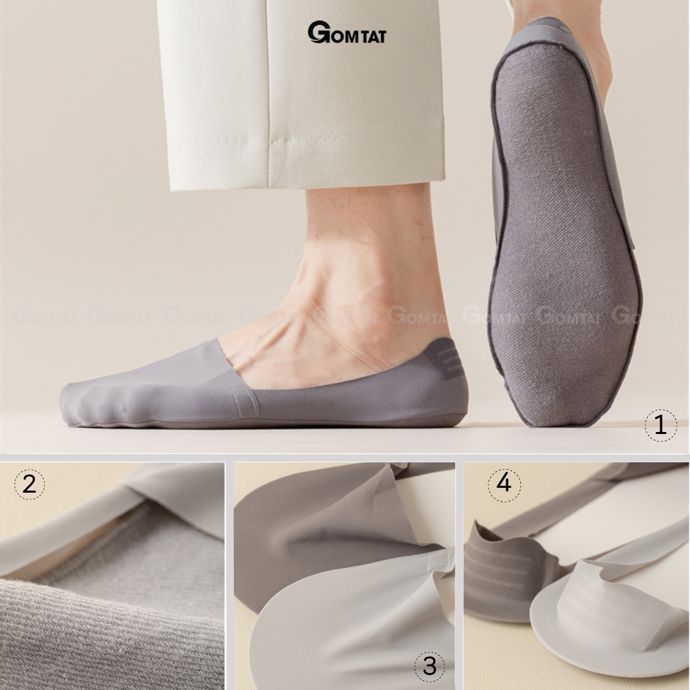[MUA 10 TẶNG 2] Combo 10 đôi tất tàng hình nam GOMTAT có đệm silicone chống tuột gót - UYE-7010-CB12_thumbnail_2