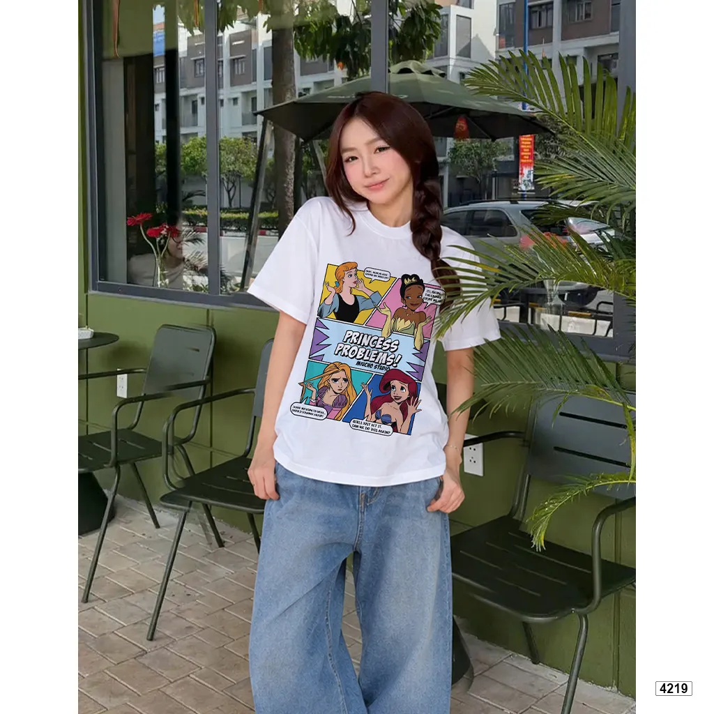 Áo thun nữ form boxy hoạt hình công chúa Miucho 4219_thumbnail_5