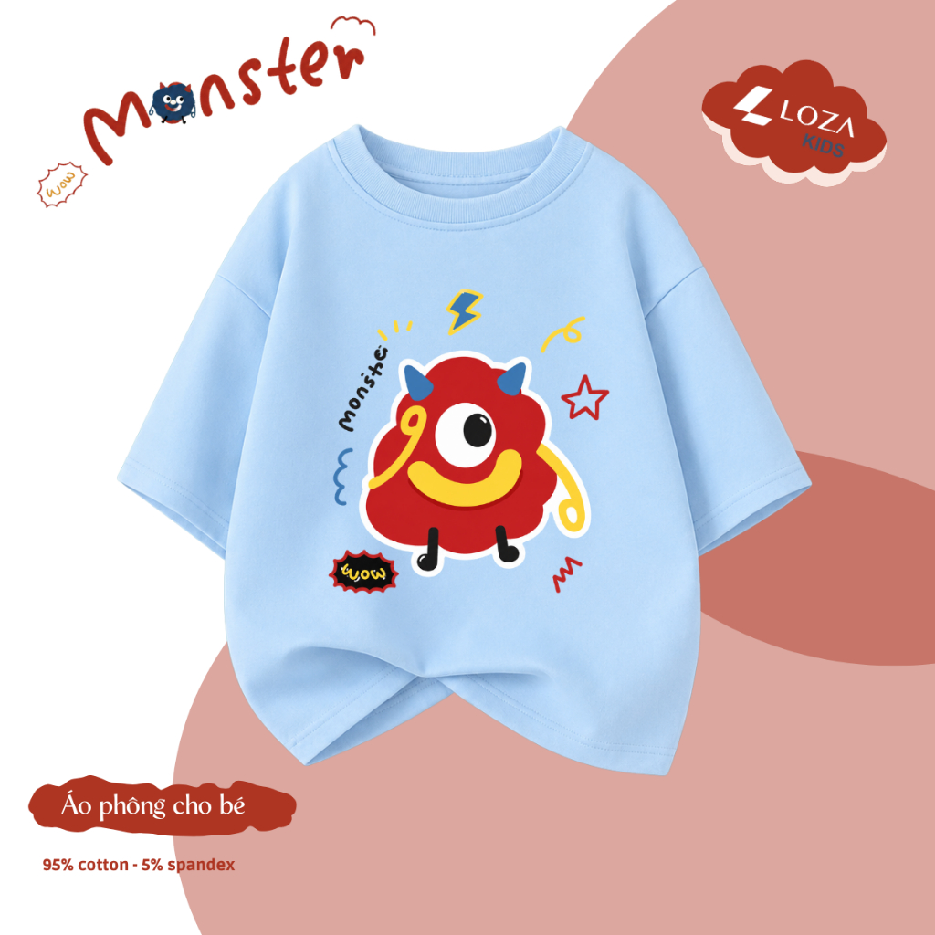Áo phông trẻ em cộc tay hình MONSTER - Loza Kids A002_thumbnail_7