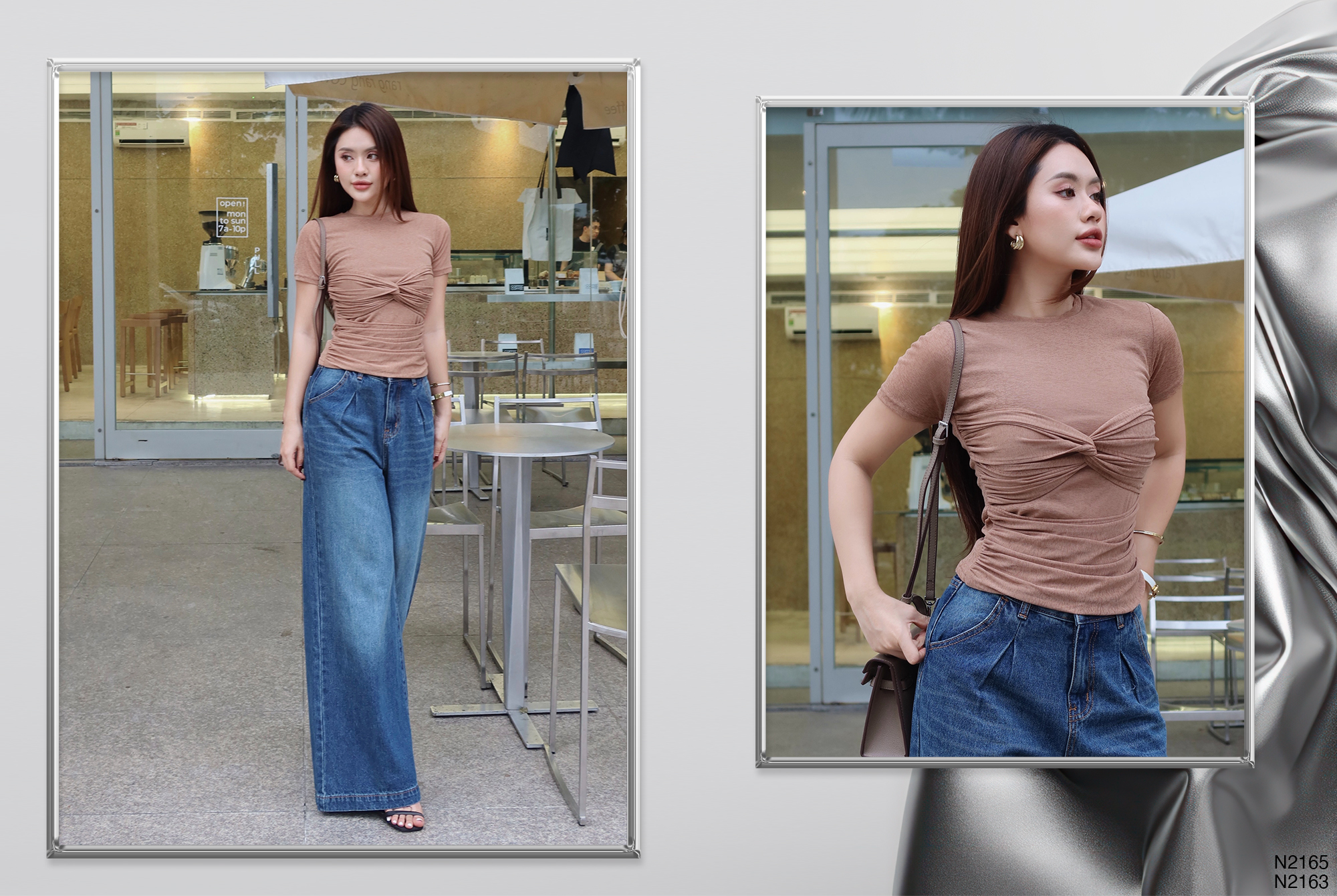 Áo Thun Kiểu Nhúng Ngực Eo KAYLIN
