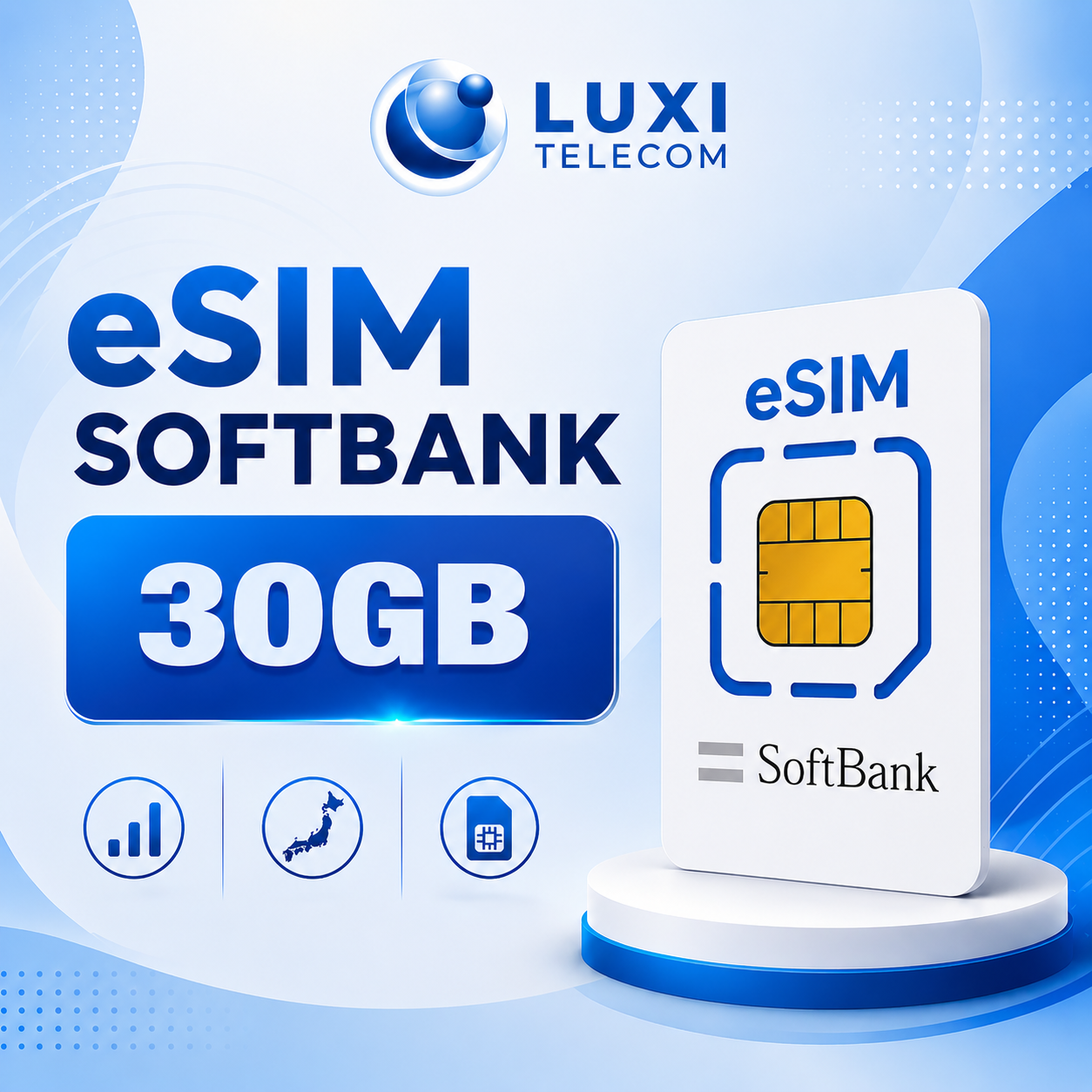 eSIM Data SoftBank 30GB