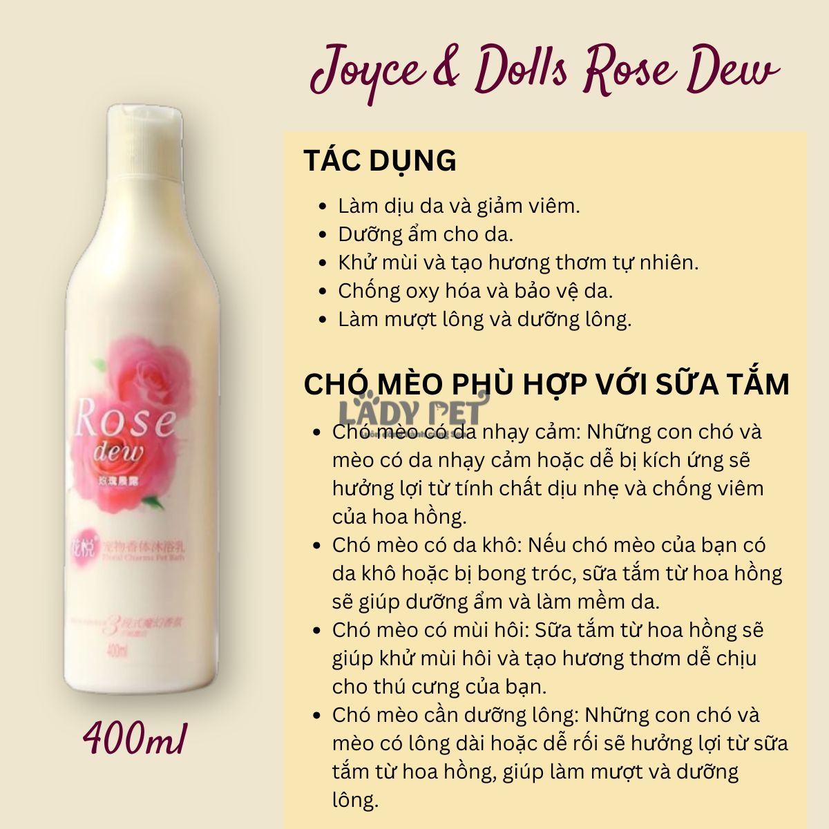 Sữa tắm hương nước hoa Joyce & Dolls (400ml)_thumbnail_4