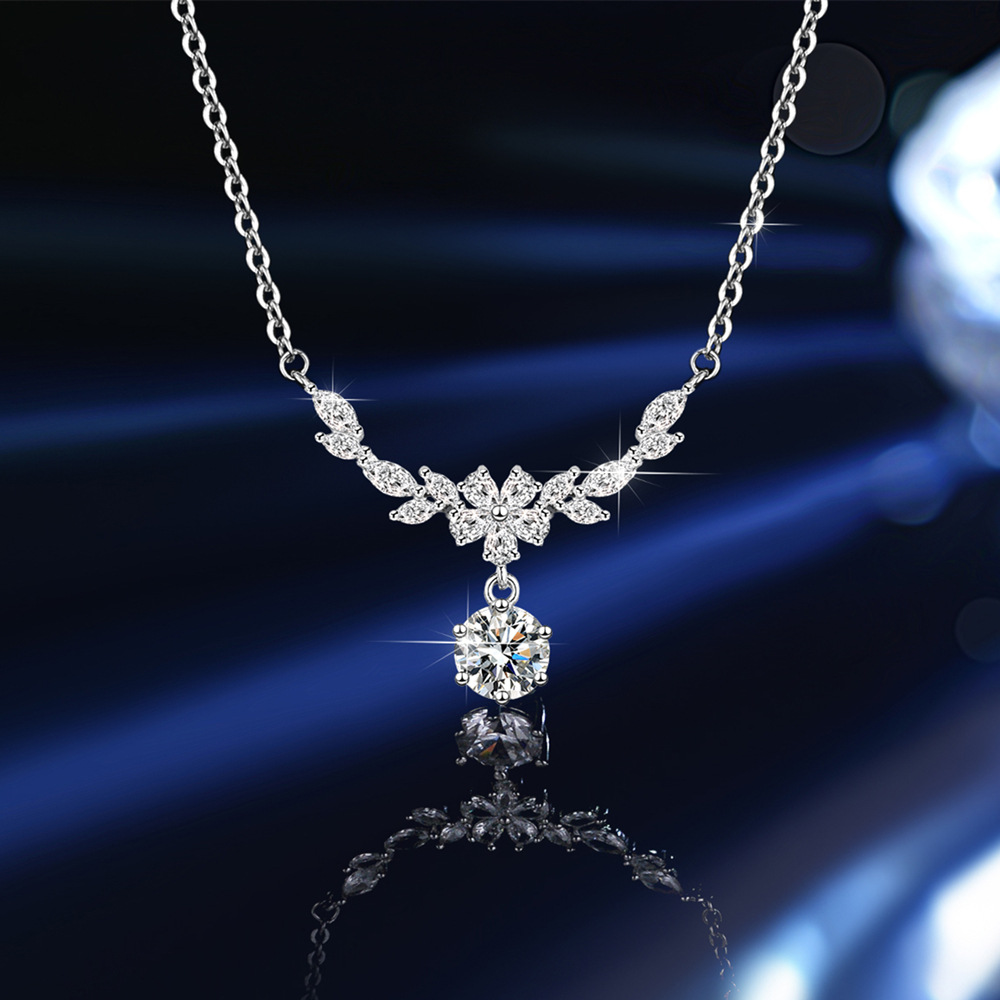 Dây Chuyền Bạc Nữ Đính Đá Quý Zircon 1 Carat S925 | Tinh Xảo & Thanh Lịch DCN128 BTXL-067_thumbnail_0