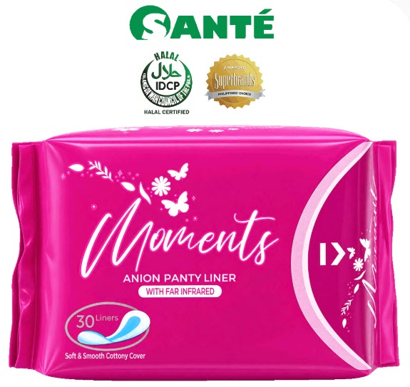 Sante Essentials (Primary) Moments Pantyliners (30 pads)