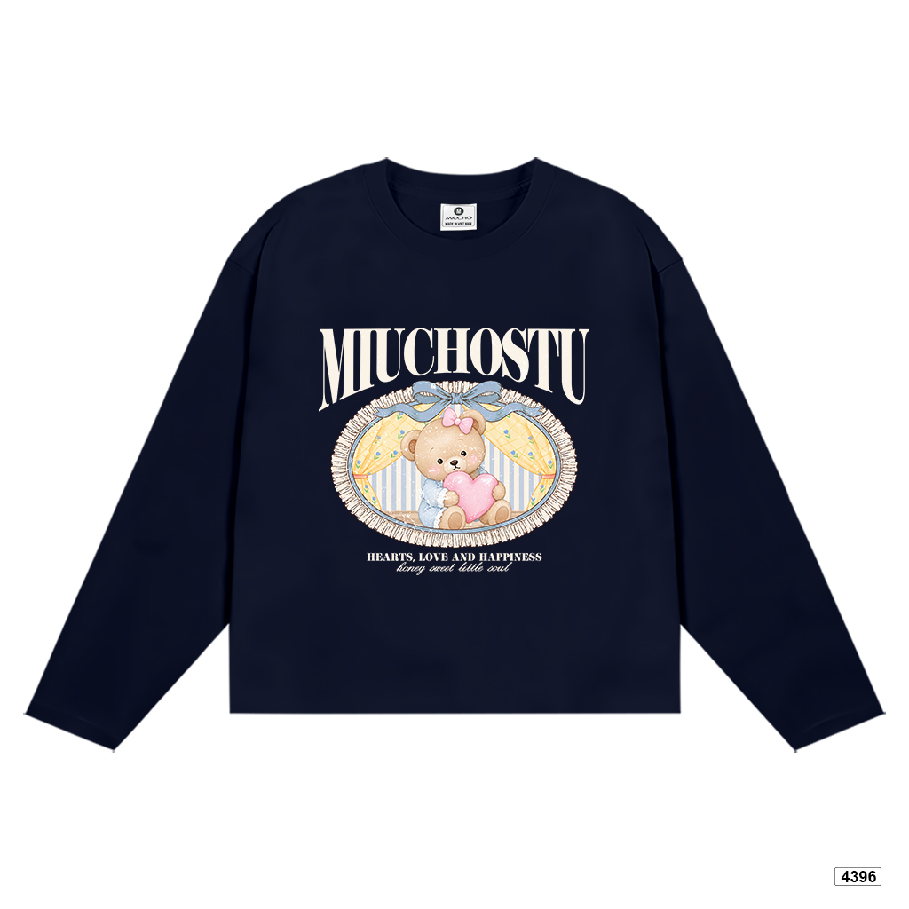 Áo thun tay dài nữ honey bear form boxy Miucho 4396_thumbnail_9