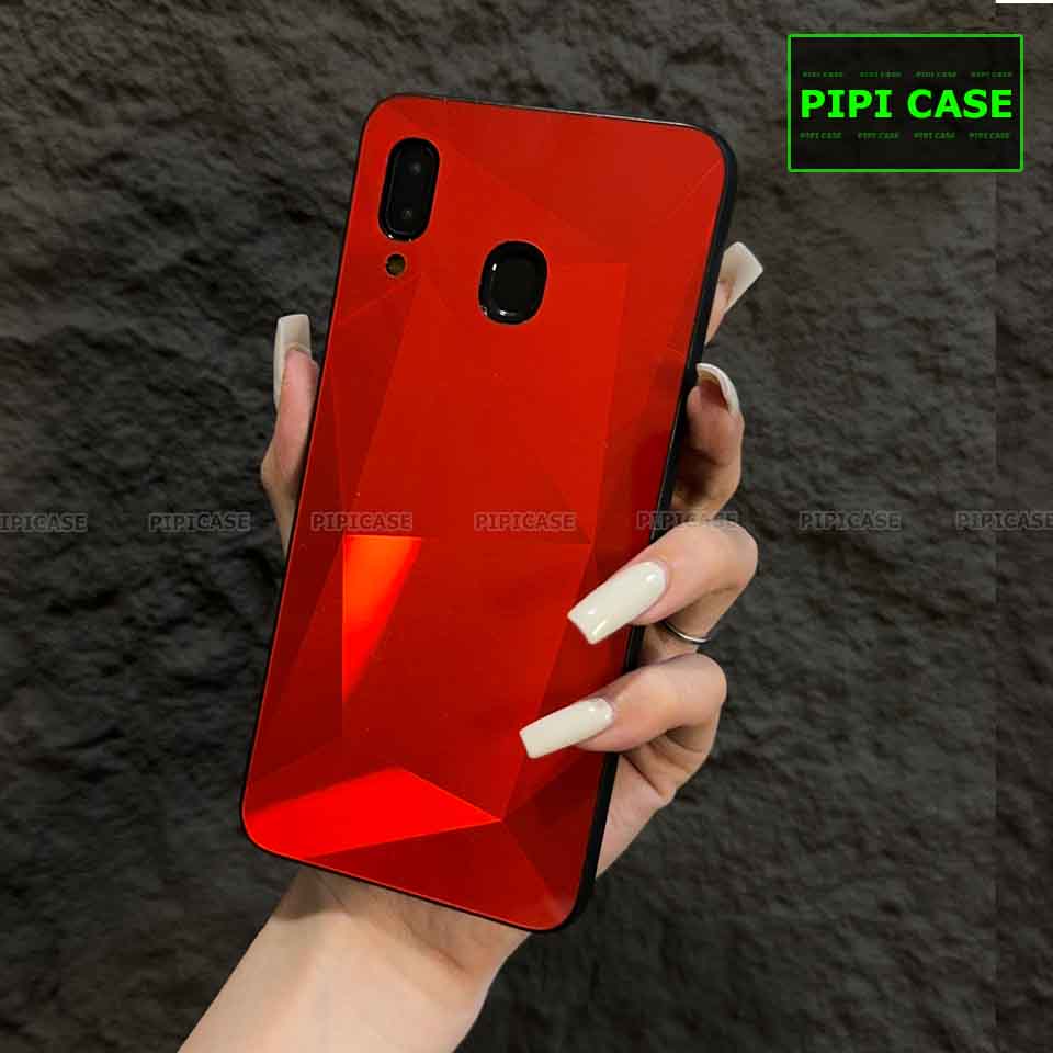 Ốp Lưng Samsung A20 / A30 - Kim Cương 6D - Đỏ_thumbnail_4