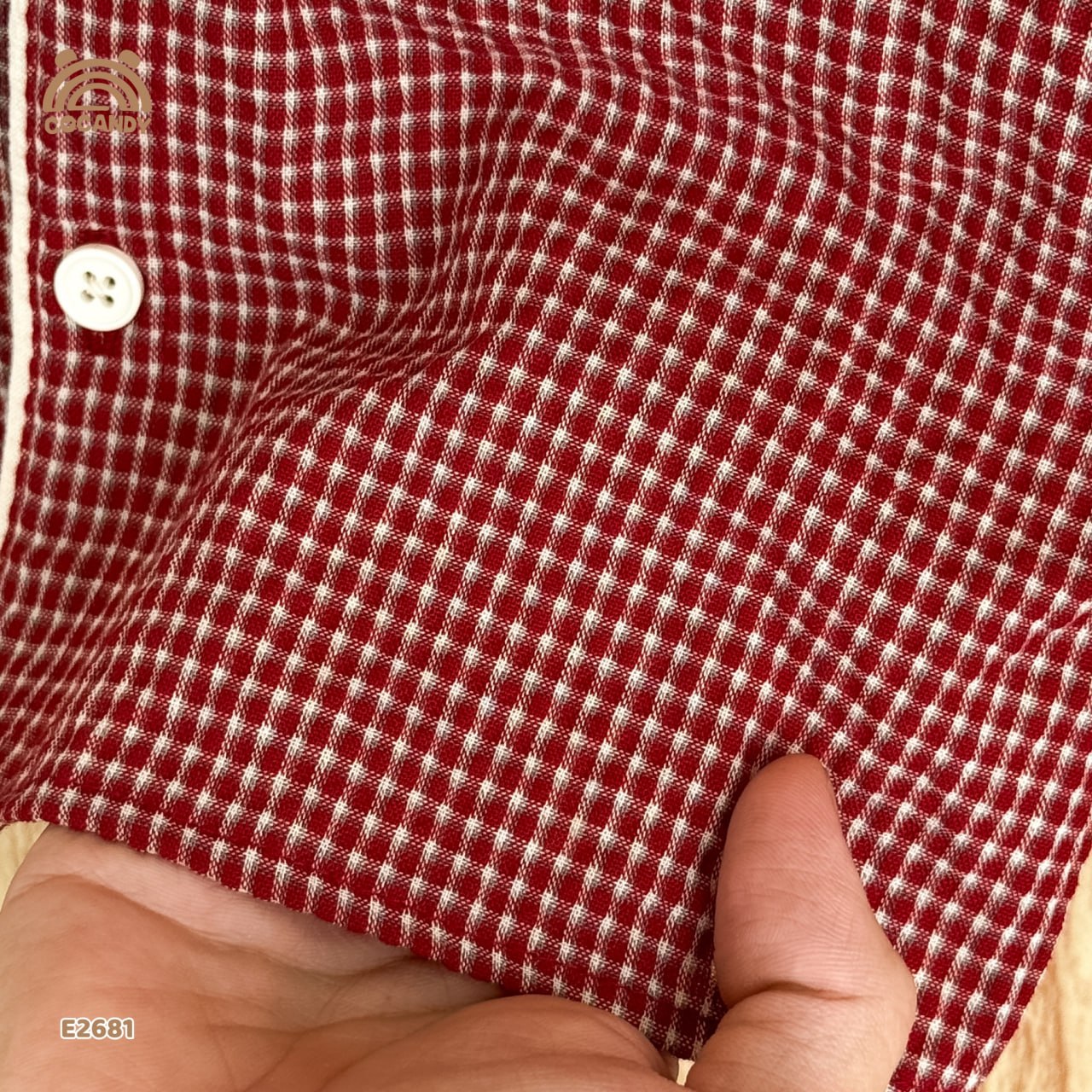 Áo dài sơ mi kẻ ĐỎ tag gấu_thumbnail_4