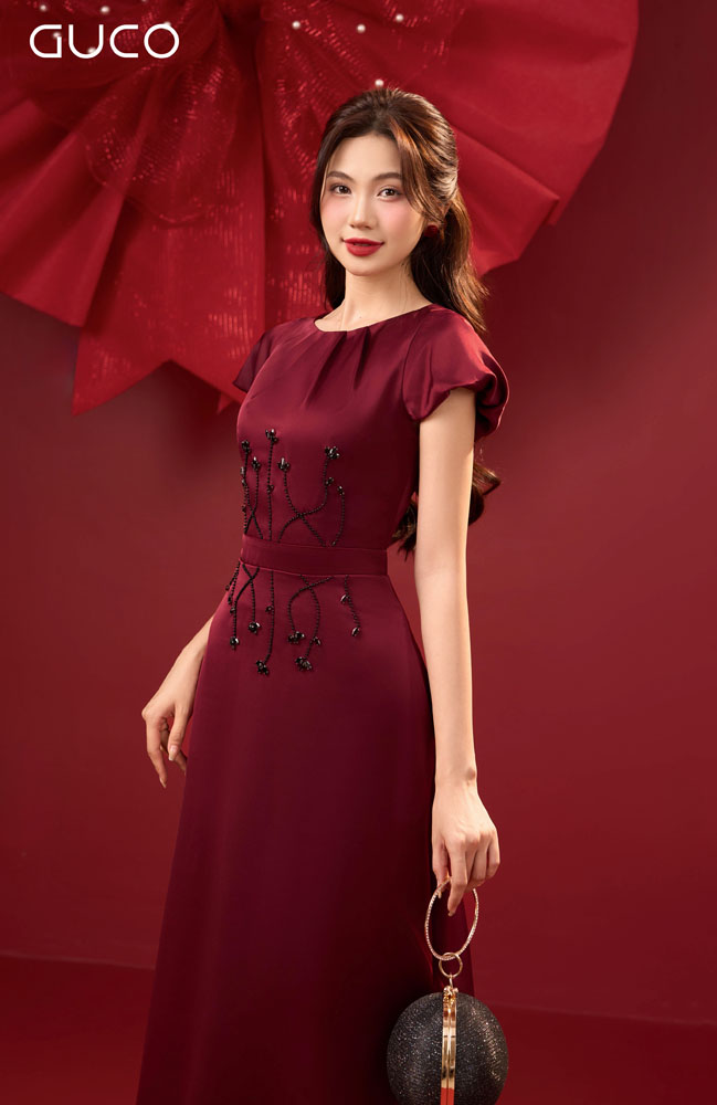 ĐẦM DẠ HỘI TAY BÍ KẾT ĐÁ PHA LÊ - ĐỎ_thumbnail_4