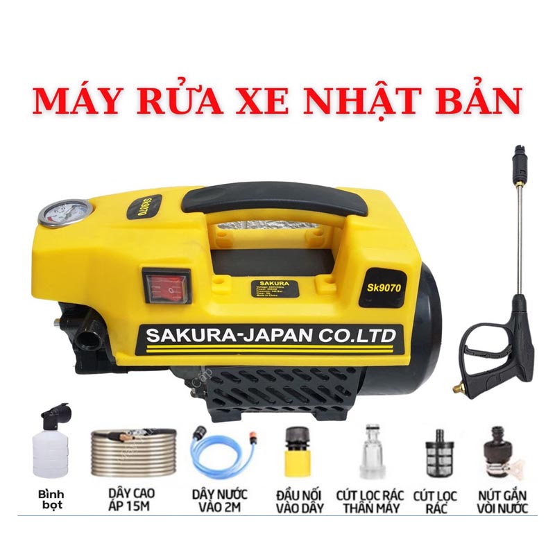 Hướng Dẫn Chọn Máy Rửa Xe Tại Nhà Hiệu Quả – Sakura SK2500