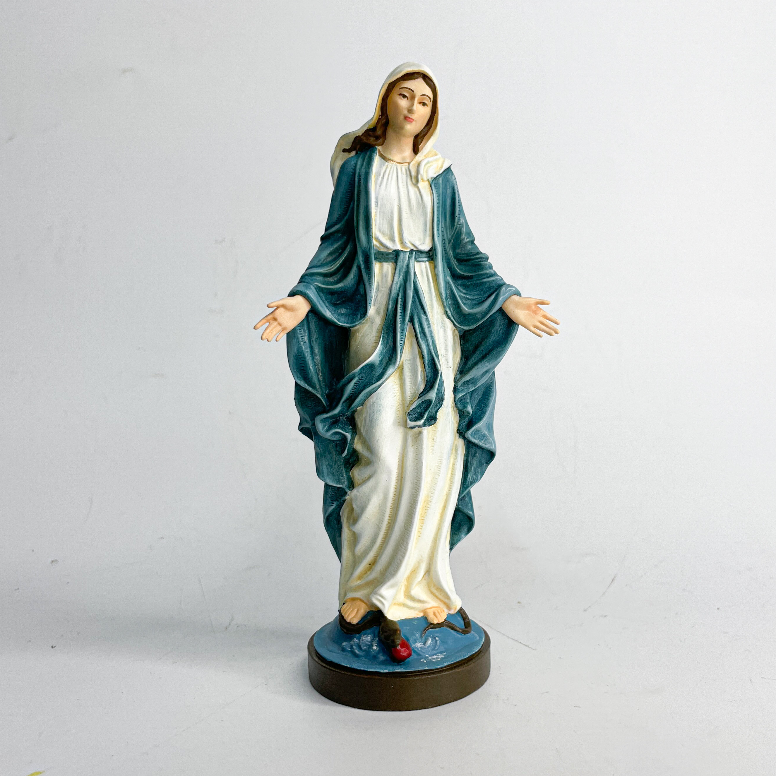 Tượng Đức Mẹ ban ơn 15cm vẽ tay